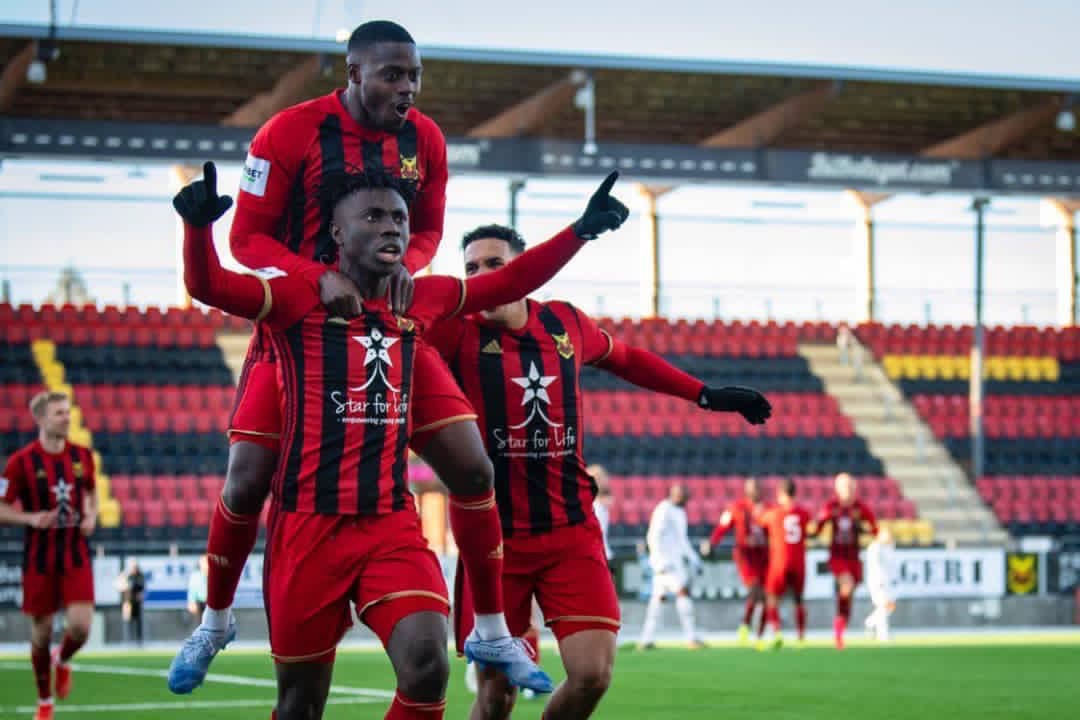 Ex Nasarawa United Striker Attah Scoring For Fun In Sweden, Bags Hattrick