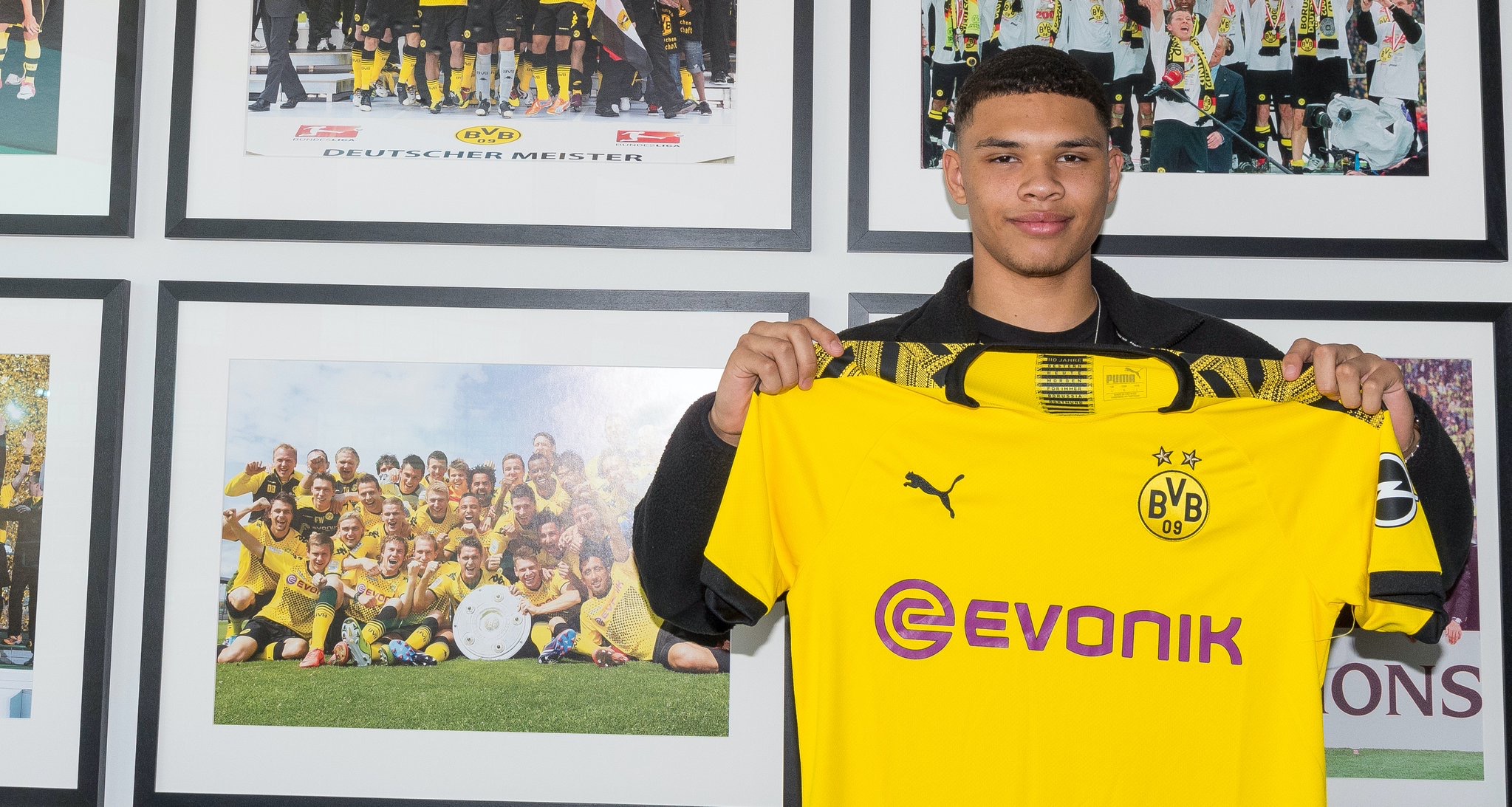 Rohr Meets Borrusia Dortmund Super Teen Defender Nnamdi Collins