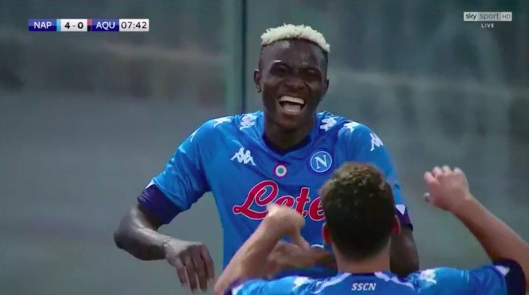 Victor Osimhen Nets Eight Minute Hattrick In First Friendly Game For Napoli