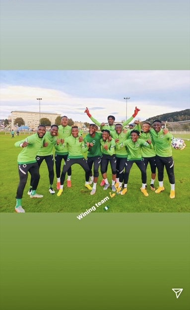 How Super Eagles Players Lined Up In Training Game That Ended 4-1: Musa Hit Brace, Tijani, Onuachu On Target