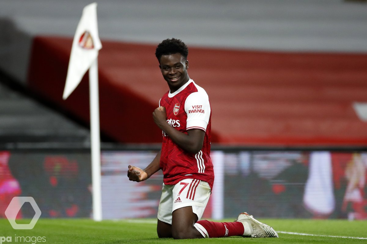 It Was A Nigerian Discussion- Saka Plays Down Argument With Tammy Abraham After Arsenal’s Win Over Chelsea