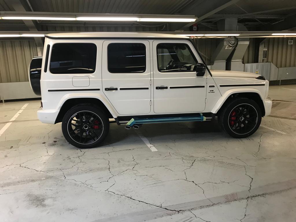 Photo Speak – The Interior Of The 188 Million Naira Mercedes G-Wagon Bought By Almeria Striker Sadiq Umar