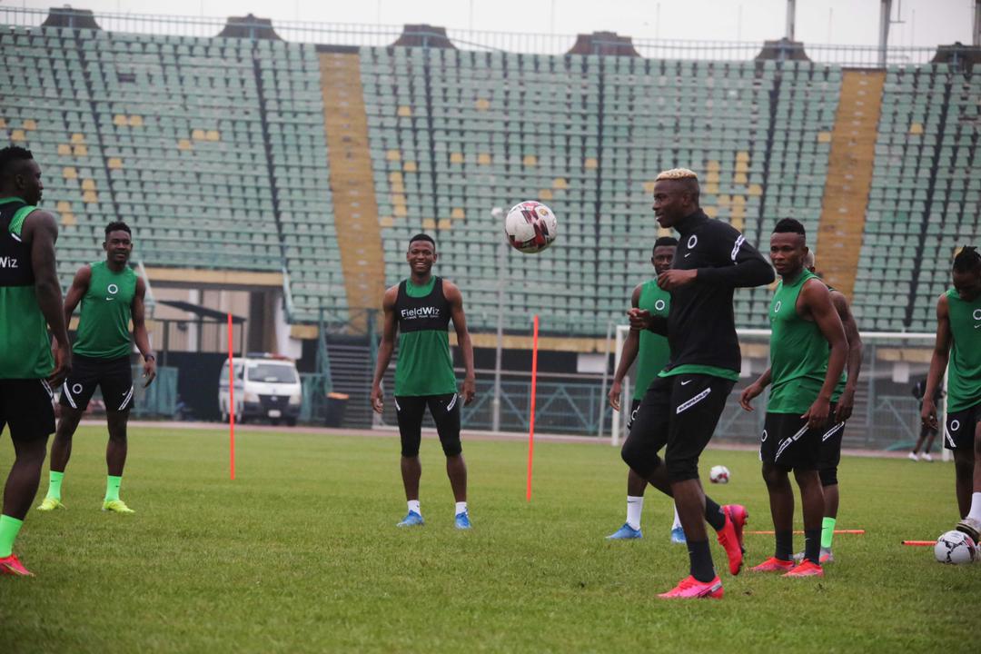 Details Of Super Eagles Training Session- Musa, Osimhen, Chukwueze Power Team To Win In Practice Match