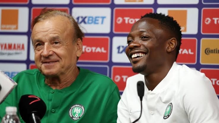 Rohr Confirms Ahmed Musa Inclusion In AFCON 2022 Qualifiers Squad, Six Players On Standby