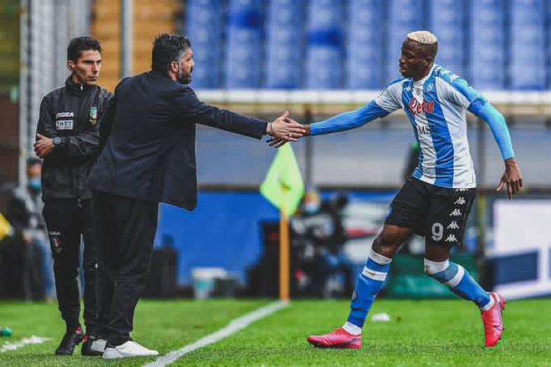 Napoli Coach Gattuso Defends Spending €80 Million To Sign Osimhen – He Is Worth Every Penny