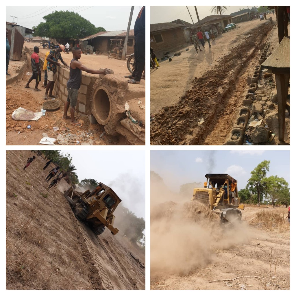 Super Eagles Star Moses Simon Constructs Road, Drainages For Local Community In Benue State