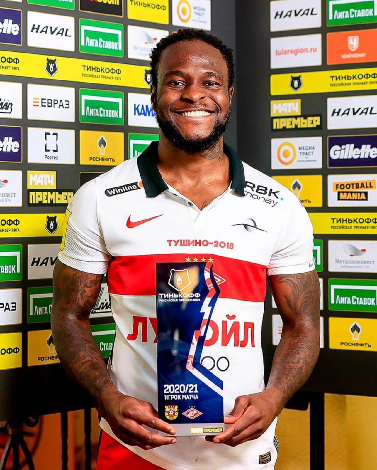 Rohr Open To Having Victor Moses Back In Super Eagles After Dazzling For Spartak Moscow