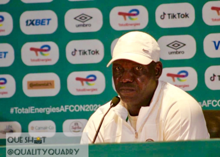 AFCON 2021- Eguavoen Clears The Air On Guest Visiting Super Eagles At Half Time Ahead Of Tunisia Game