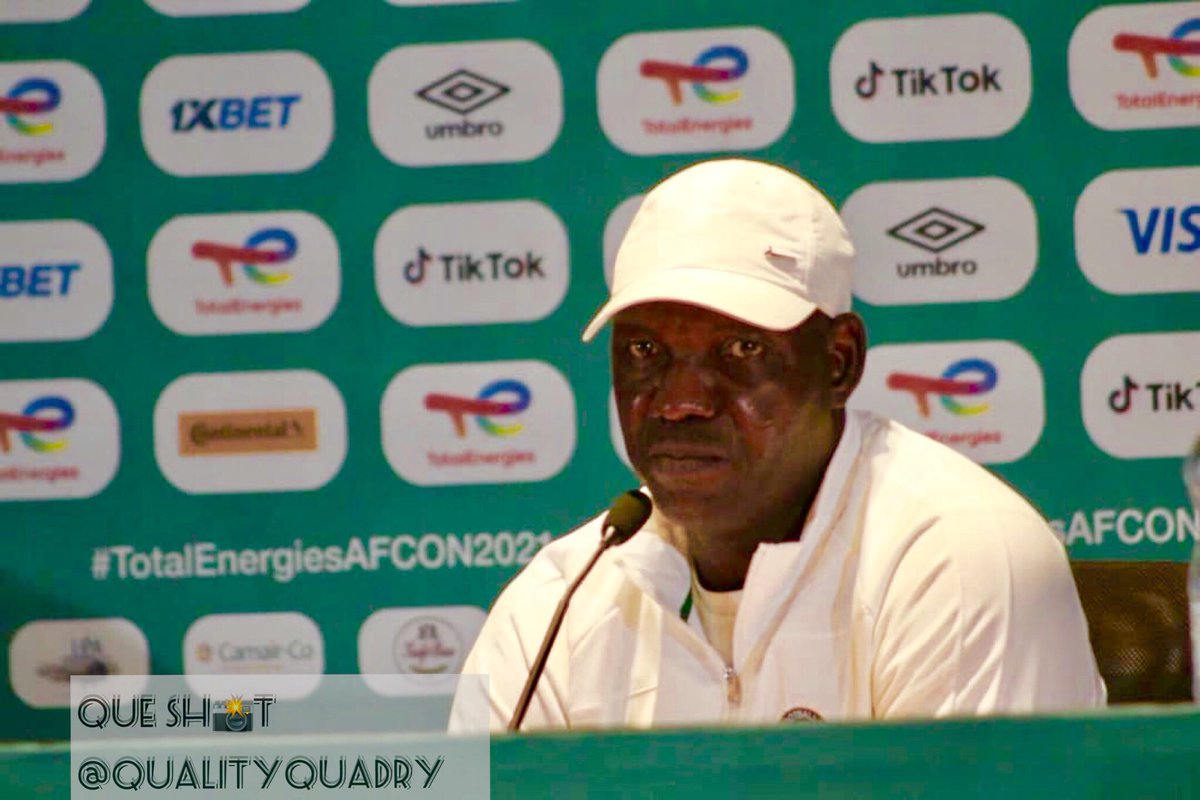 AFCON 2021- Eguavoen Clears The Air On Guest Visiting Super Eagles At Half Time Ahead Of Tunisia Game