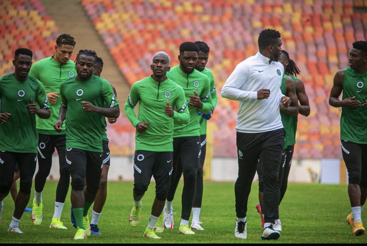 Super Eagles Training- Nwakali Shines, Simon, Onyekuru On Target To Hand Team Win In Practice Match