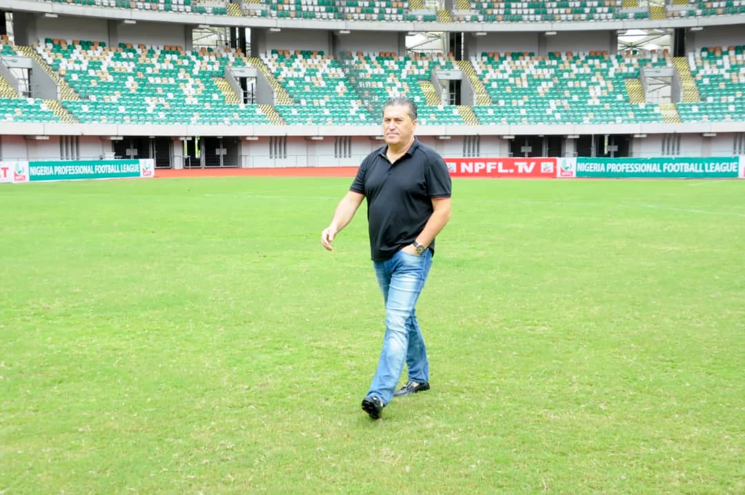 AFCON Qualifiers – Super Eagles Coach Peseiro Thumbs Up Uyo Stadium After Inspection, Writes NFF