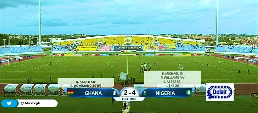 WAFU B U17 Championship – Michael Scores Sublime Freekick As Nigeria Thrash Host Ghana