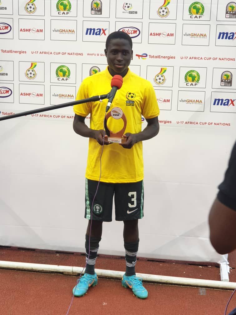Nigeria’s WAFU U17 Star Michael- Why I Dedicate Man Of The Match Award To Moses Simon