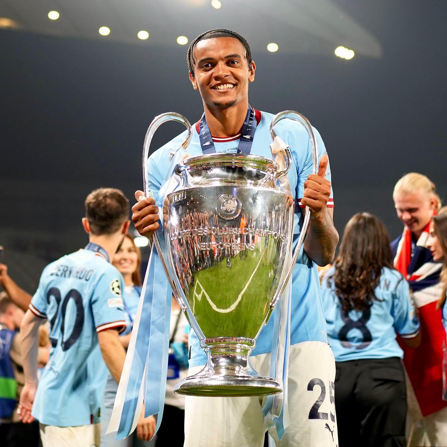 I Feel So Nigerian – Man City Star Defender Akanji Explains Celebrating UCL Title With Nigerian Flag