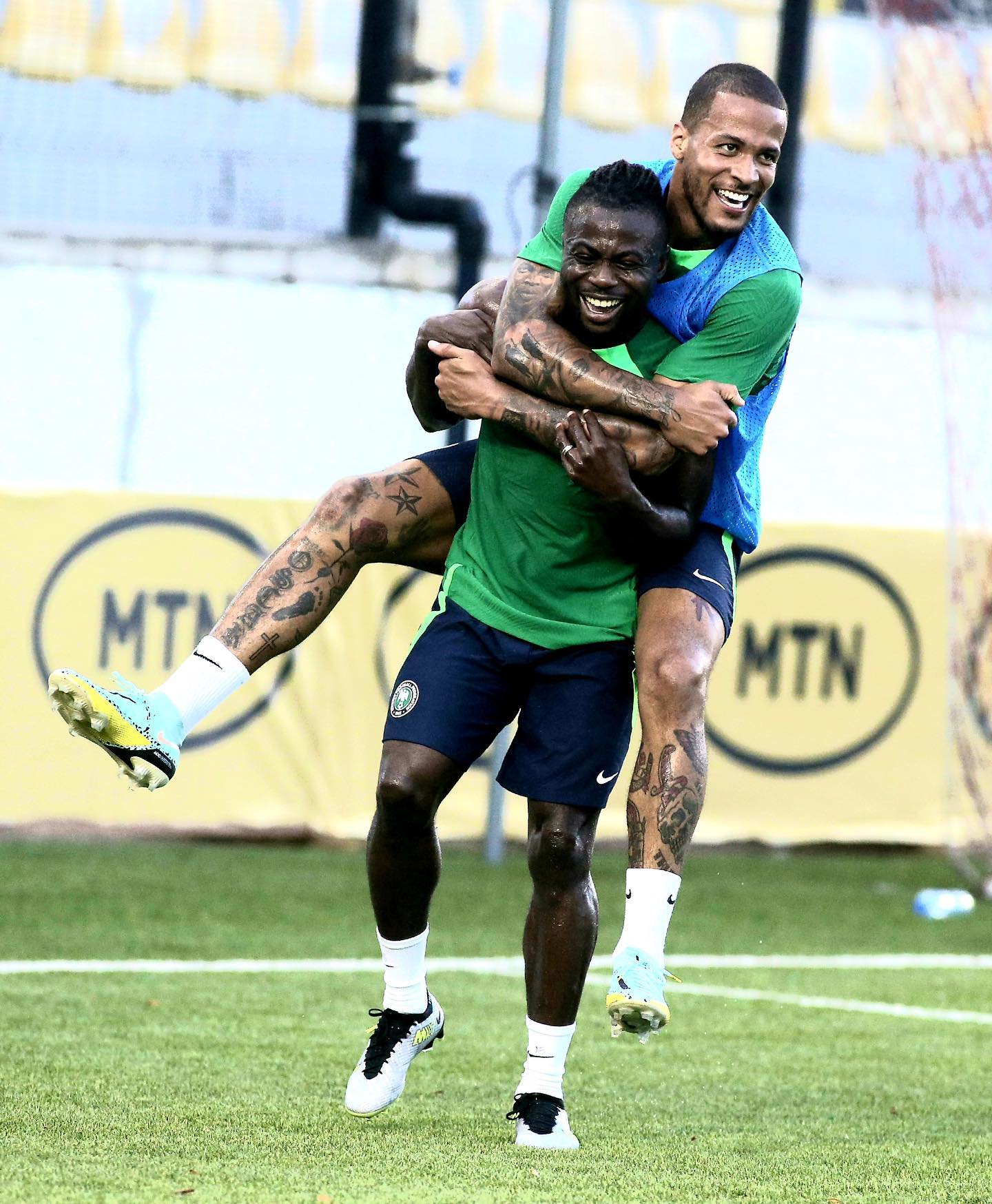 Training Report: Simon Scoring For Fun In Super Eagles Training, Osimhen Shines, Chukwueze Dazzles