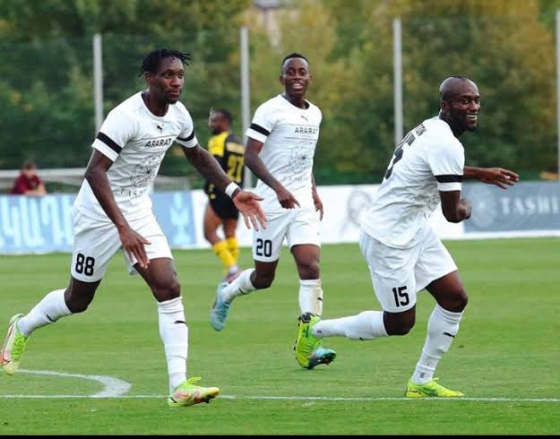 25 Goals Contributions- 23 Year Old Nigerian Painting Eastern Europe Red With Goals