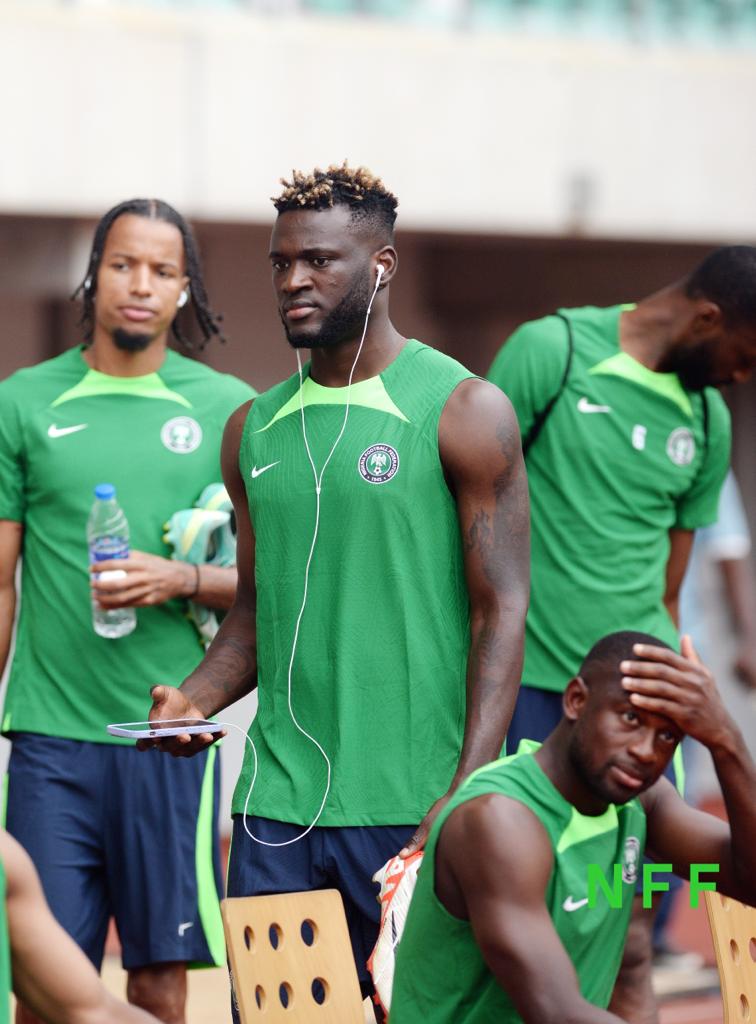 Super Eagles Training – Victor Boniface Tops Iheanacho, Osimhen And Orban in Shooting Session