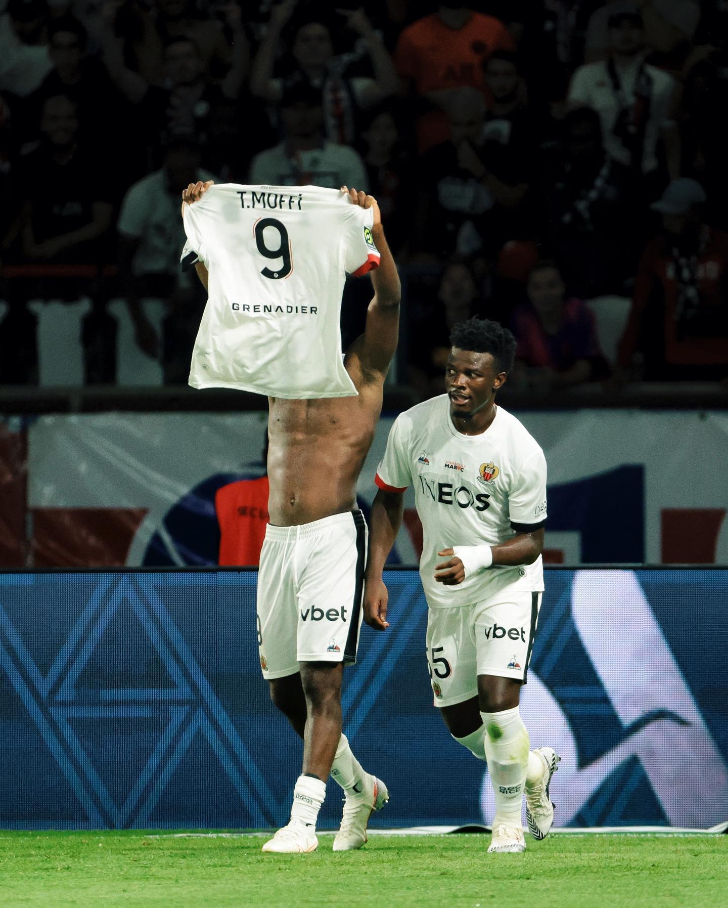Super Eagles Striker Moffi Aims Dig At Mbappe For Criticizing His Goal Celebration Against PSG