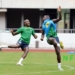 How Super Eagles Players Lined Up In Practice Match In Training- Awoniyi, Chukwueze On Target In 1-1 Draw