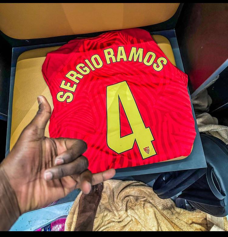 Sergio Ramos Sends His Jersey To Super Eagles Striker For His Wonder Goal Against Sevilla