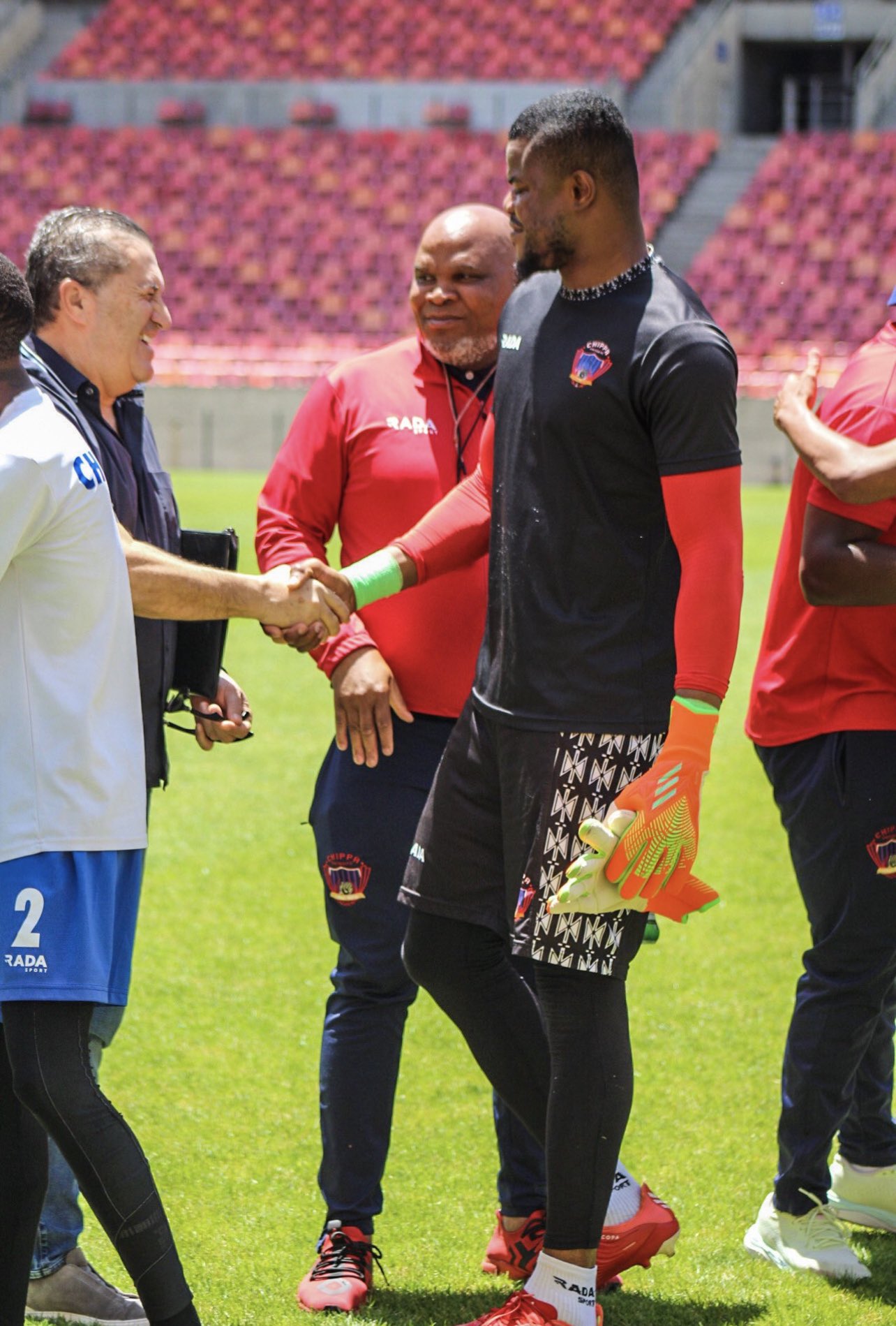 (Picture Evidence) Super Eagles Coach Jose Peseiro Meets With New Super Eagles Goalkeeper
