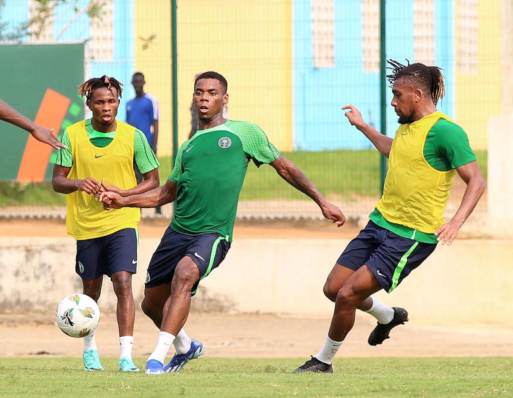 How Super Eagles Lined Up In Yesterday’s Training Game- Ekong Back In Favour, Bassey Moved To Left Back
