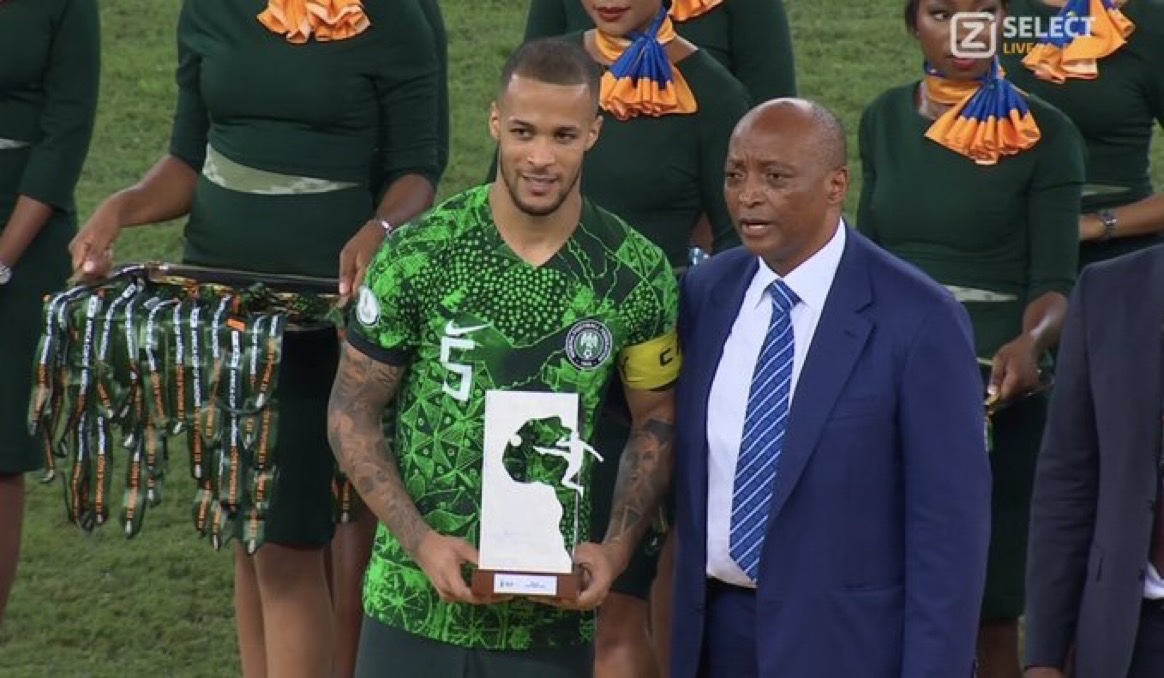Ekong Shames Oliseh, Voted Most Valuable Player (MVP) Of AFCON Despite Super Eagles Defeat In The Final