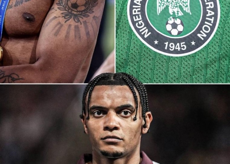 I’m A Nigerian – Man City Star Defender Defends Why He Has Super Eagles Logo Tattooed On His Arm