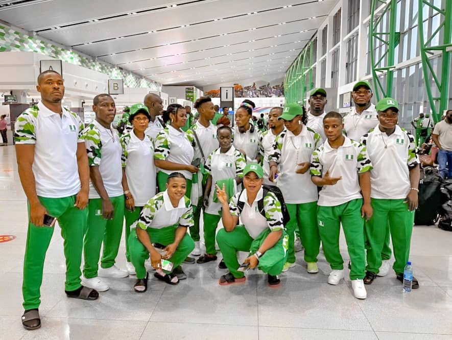 The Nigerian team finished second at the African Games with 120 medals