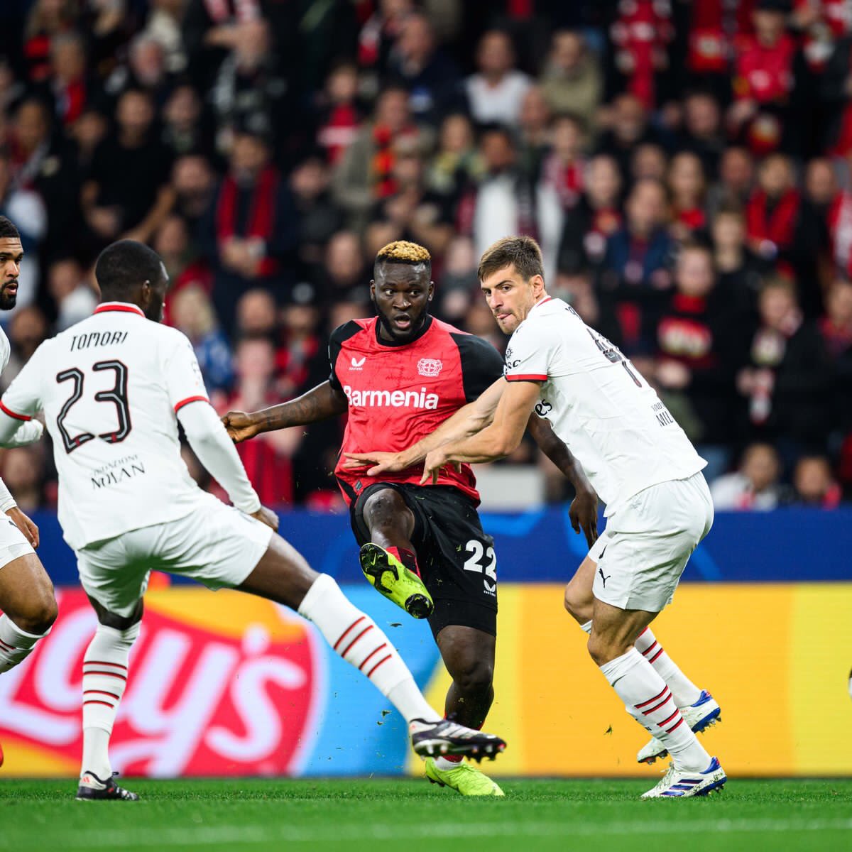 Bayer Leverkusen Coach Defends Boniface Following Criticism On His Poor Decisions In UCL Win Over Milan