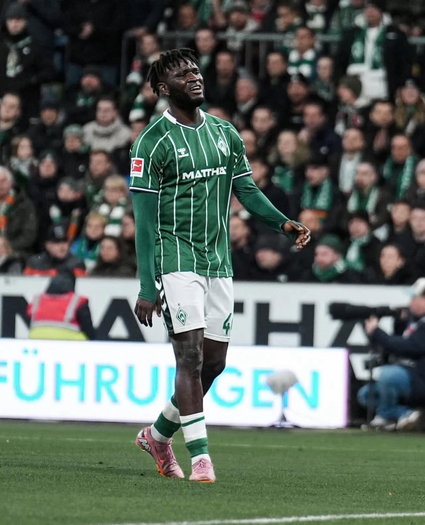 He Won’t Play For Us Again This Season – Werder Bremen Provide Update On Victor Boniface