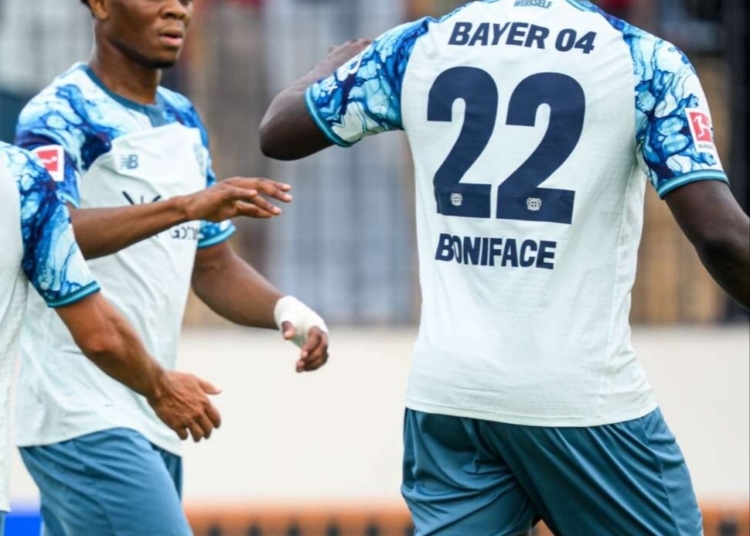 Victor Boniface Scores Twice In Pre Season Game For Bayer Leverkusen
