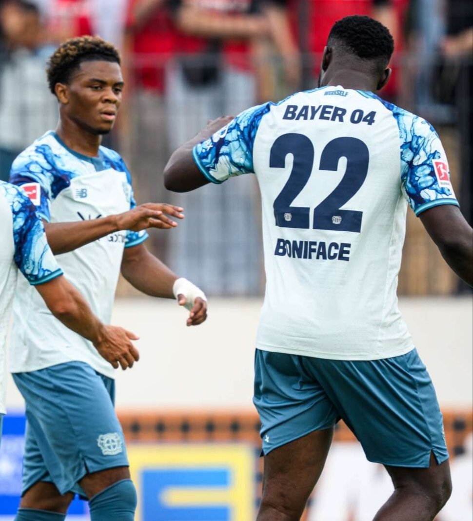 Victor Boniface Scores Twice In Pre Season Game For Bayer Leverkusen