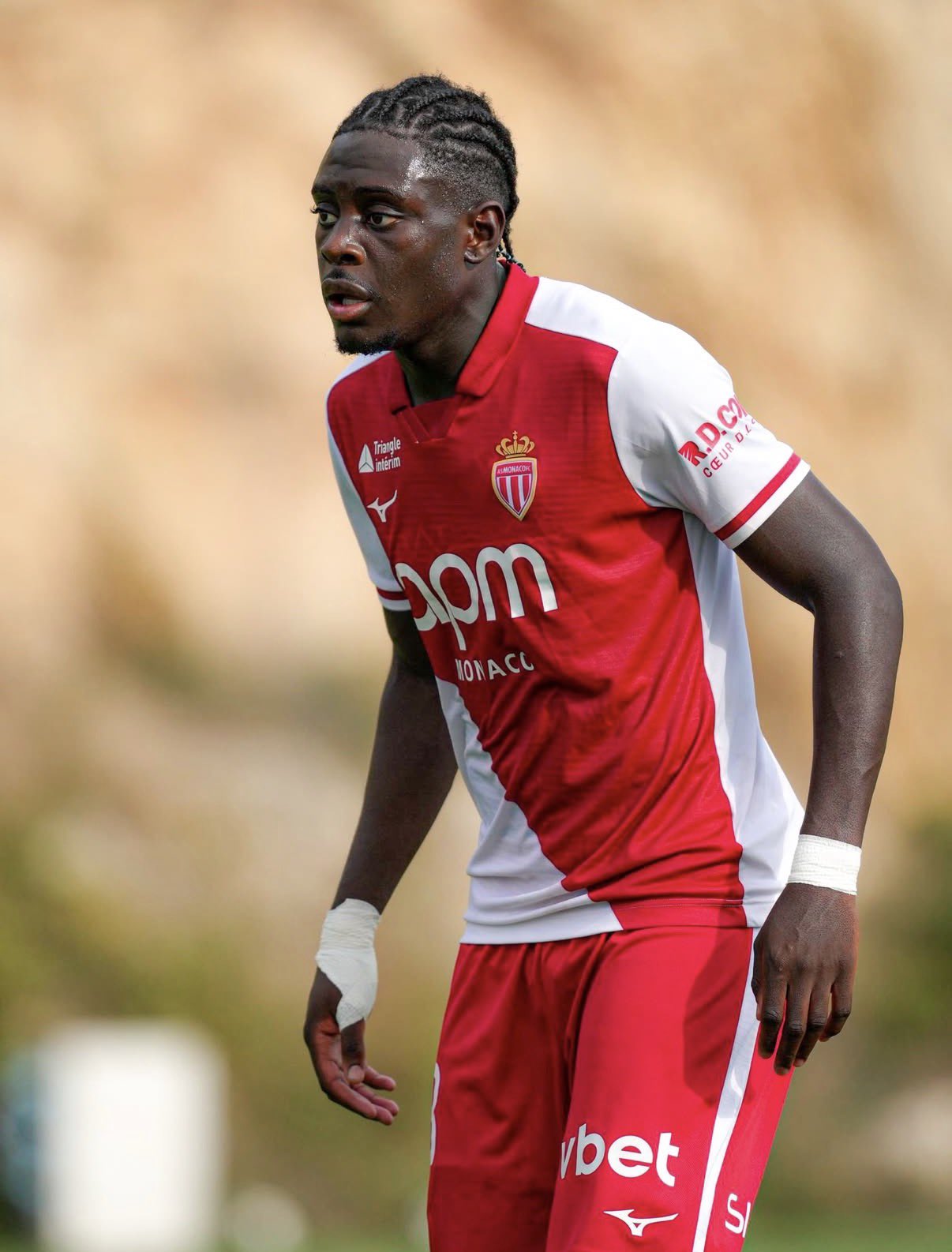 Monaco Defender Apologizes To Super Eagles Star For Nasty Tackle In Friendly Game